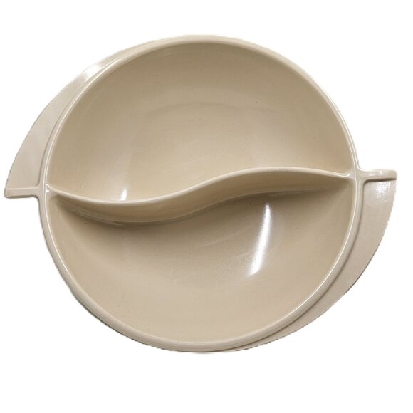 Boonton De Luxe Divided Vegetable Serving Bowl 605-10 - Picture 2 of 9